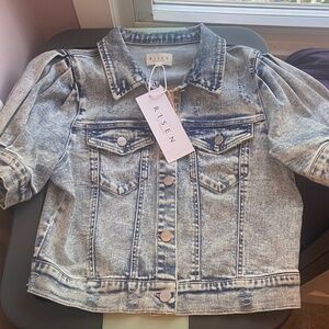 Risen Jeans Puffed Sleeve Jean Jacket